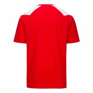 Maillot Rouge/Blanc Garçon Kappa Loreto vue 2