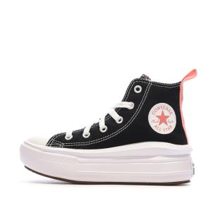 Baskets Noires Fille Converse Chuck Taylor All Star Move pas cher