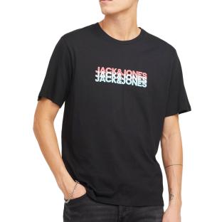 T-Shirt Noir Homme Jack & Jones Cyber pas cher