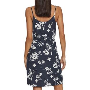 Robe Marine à fleurs Femme Vila Mooney vue 2