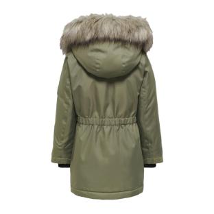 Parka Kaki Fille Kids ONLY Kogiris Parka vue 2