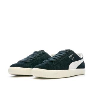 Baskets Noires Homme Puma Clyde Teasel vue 6