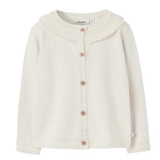 Ecru-Strickjacke für Mädchen von Lil Atelier Fhao Ansicht 0