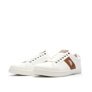 Baskets Blanches/Camel Homme US Polo ASSN High-top vue 0