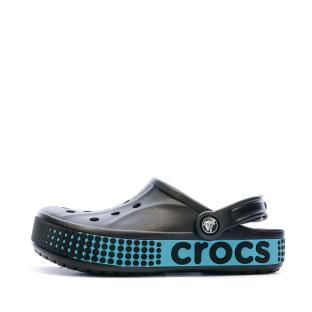 Sandales Crocs Noires Mixte Bayaband Logo Motion pas cher