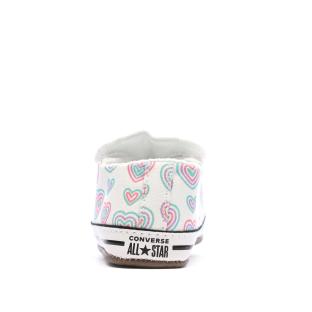 Baskets Blanche/Vert/Rose à Imprimés Bébé Converse Cribster vue 3