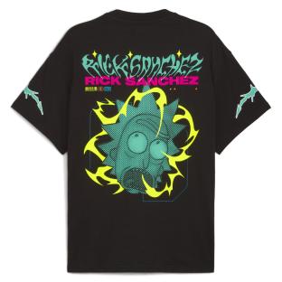 T-Shirt Noir Homme Puma Hoops X Rick And Morty vue 0
