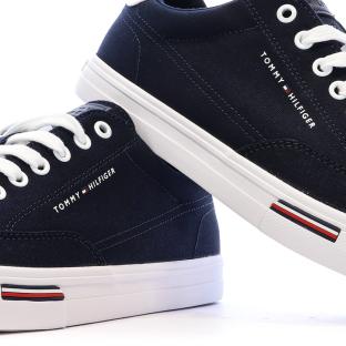 Zapatillas deportivas azul marino para hombre Tommy Hilfiger Vulc Core Rwb ver 0