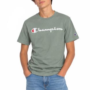 T-Shirt Vert Garçon Champion Signature vue 0
