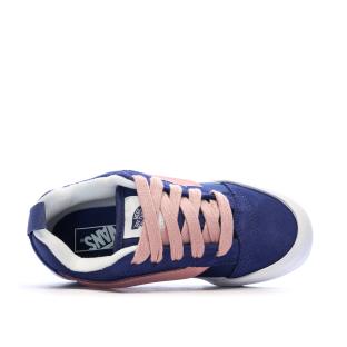Baskets Bleu/Rose Fille Vans Knu Skool 2 vue 4