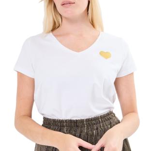 T-Shirt Blanc Femme Pieces Billy pas cher
