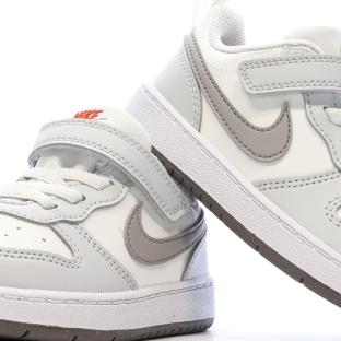Baskets Grise Enfant Nike Court Borough Low Recraf vue 7