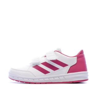 Baskets roses/blanches fille Adidas Altasport pas cher