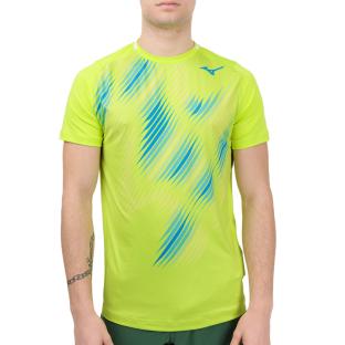 T-shirt de Sport Vert Pomme Homme Mizuno Shadow Graphic pas cher