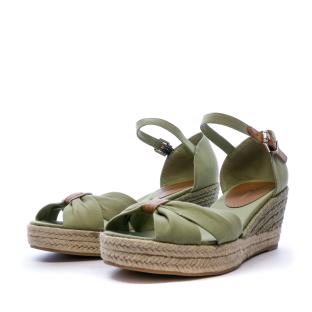 Sandales Compensées Kaki femme Tommy Hilfiger vue 6
