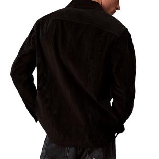 Chemise Noir Homme Calvin Klein Jeans Corduroy Pocket vue 0
