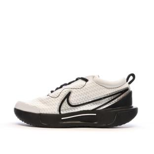 Chaussure de Tennis Gris/Noir Femme Nike Zoom Court Pro HC pas cher
