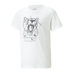 T-shirt Blanc Garçon Puma Basketball pas cher
