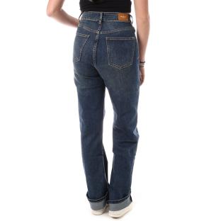 Jean Droit Bleu Foncé Femme Monday Premium Wide Vintage vue 2