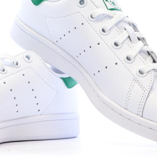 Stan Smith Blanc/Vert Mixte Adidas vue 7