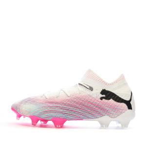 Chaussures de foot Blanches/Roses Homme Puma Future 7 Ultimate pas cher