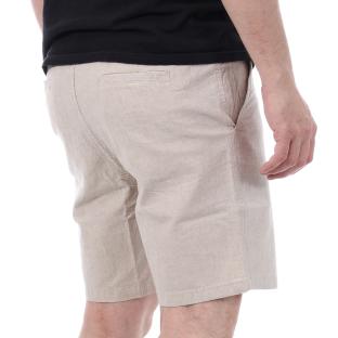 Short Beige Homme Teddy Smith linen vue 2