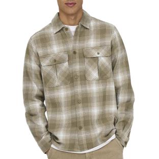 Chemise Beige Homme Only & Sons Onscedric Life vue 0