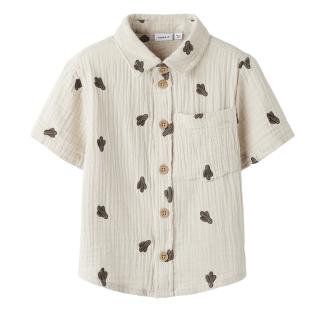 Chemise Beige Garçon Name it Joshua pas cher
