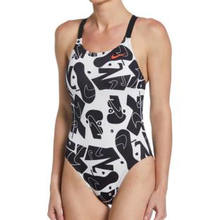 Maillot de bain Noire Femme Nike Fast Back pas cher