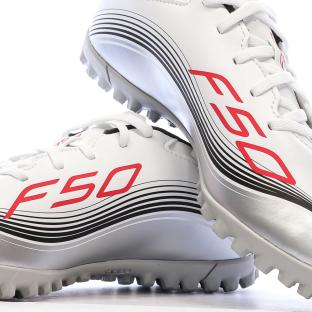 Zapatillas de fútbol blancas Adidas F50 Messi Club TF ver 0