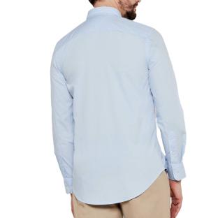 Chemise Bleu Homme Tommy Hilfiger Flex Poplin vue 2
