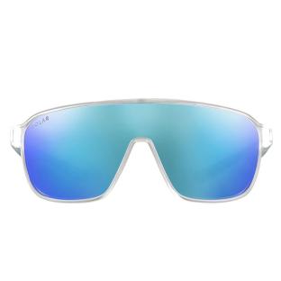 Lunettes de soleil Solar Discovery Transparent Polarized Flash Bleu vue 0