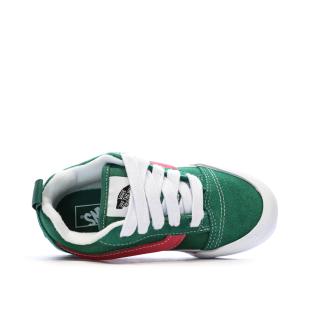 Baskets Verte/Rose Fille Vans Knu Skool vue 4