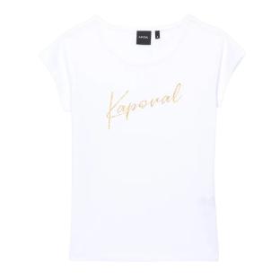T-shirt Blanc  Fille Kaporal TIMEAE pas cher