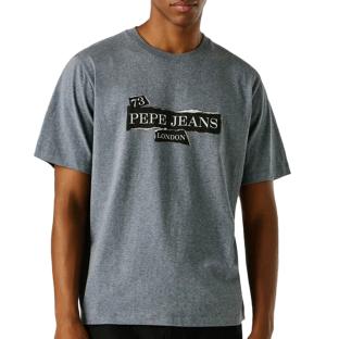 T-Shirt Gris Homme Pepe jeans Griffin vue 0