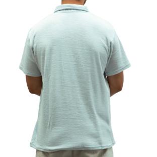 Polo Bleu clair Homme Paname Brothers Eponge vue 0