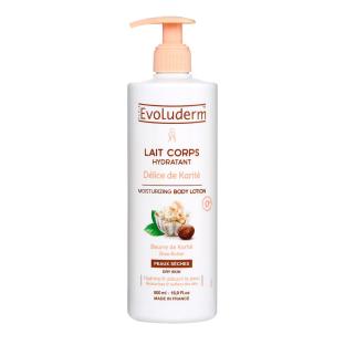Lait corporel hydratant Délice de Karité Evoluderm 500ml pas cher