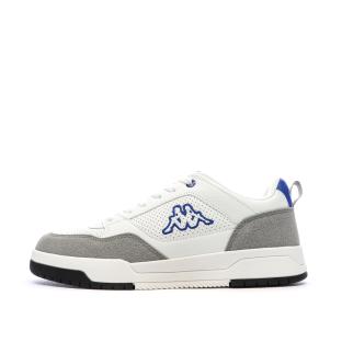 Baskets Blanches/Bleu Homme Kappa Logo Manis pas cher
