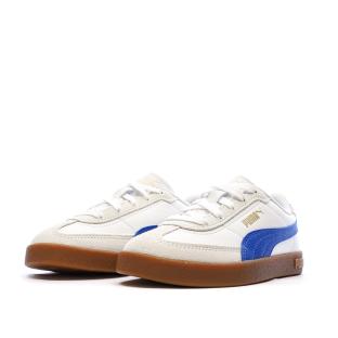 Baskets Blanc/Bleu Garçon Puma Club Ii Era vue 0