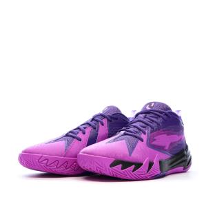 Chaussures de basketball violettes Homme Puma Scoot Zeros Purple Lightning vue 6