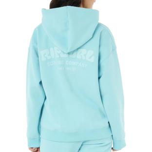 Sweat à Capuche Turquoise Femme Rip Curl Surf Heritage vue 0