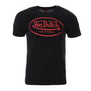 T-shirt Noir Homme Von Dutch Log VD pas cher