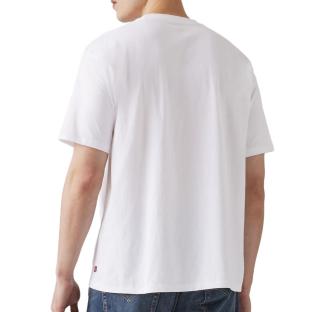 T-Shirt Blanc Homme Levi's Red Vintage Garmen A0637 vue 2