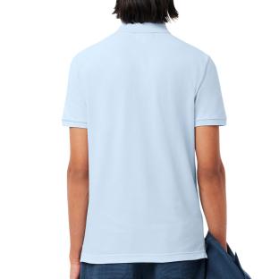 Polo Bleu Clair Homme Lacoste L1212 vue 2