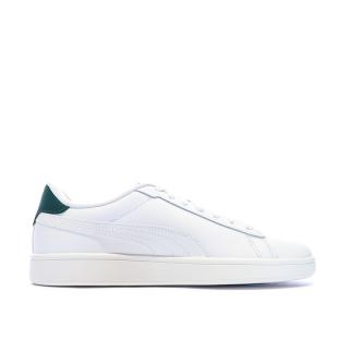 Baskets Blanches/Vertes Homme Puma Smash 3.0 L vue 2