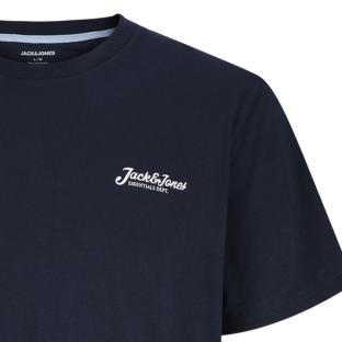 T-Shirt Marine Homme Jack & Jones Beau vue 0