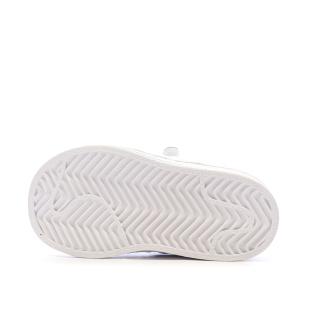 Basket Blanches Fille Adidas SUPERSTAR CF I vue 5