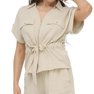 Blouse Beige Femme JDY Mille vue 0