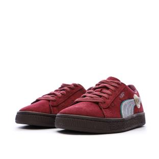 Basket Rouge Garçon Puma Suede 2 One Piece vue 6