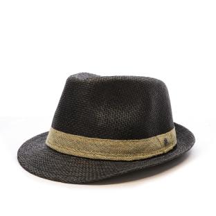 Chapeaux Noir Fedora Via Lorenzo Trilby Ivoire vue 0